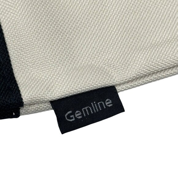 Dansko Gemline Convertible Tote Bag Backpack Beige Black Canvas Outer Pocket - Picture 5 of 12